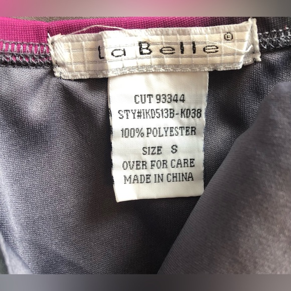 New/never worn La Belle grey & pink cocktail dress with silver sequin detailing - Picture 5 of 6